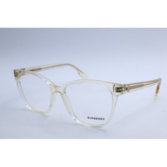 Authentic Burberry B 2345 3852 Crystal Clear Cat Eye Eyeglasses Clear Lens 54mm - Picture 3 of 7